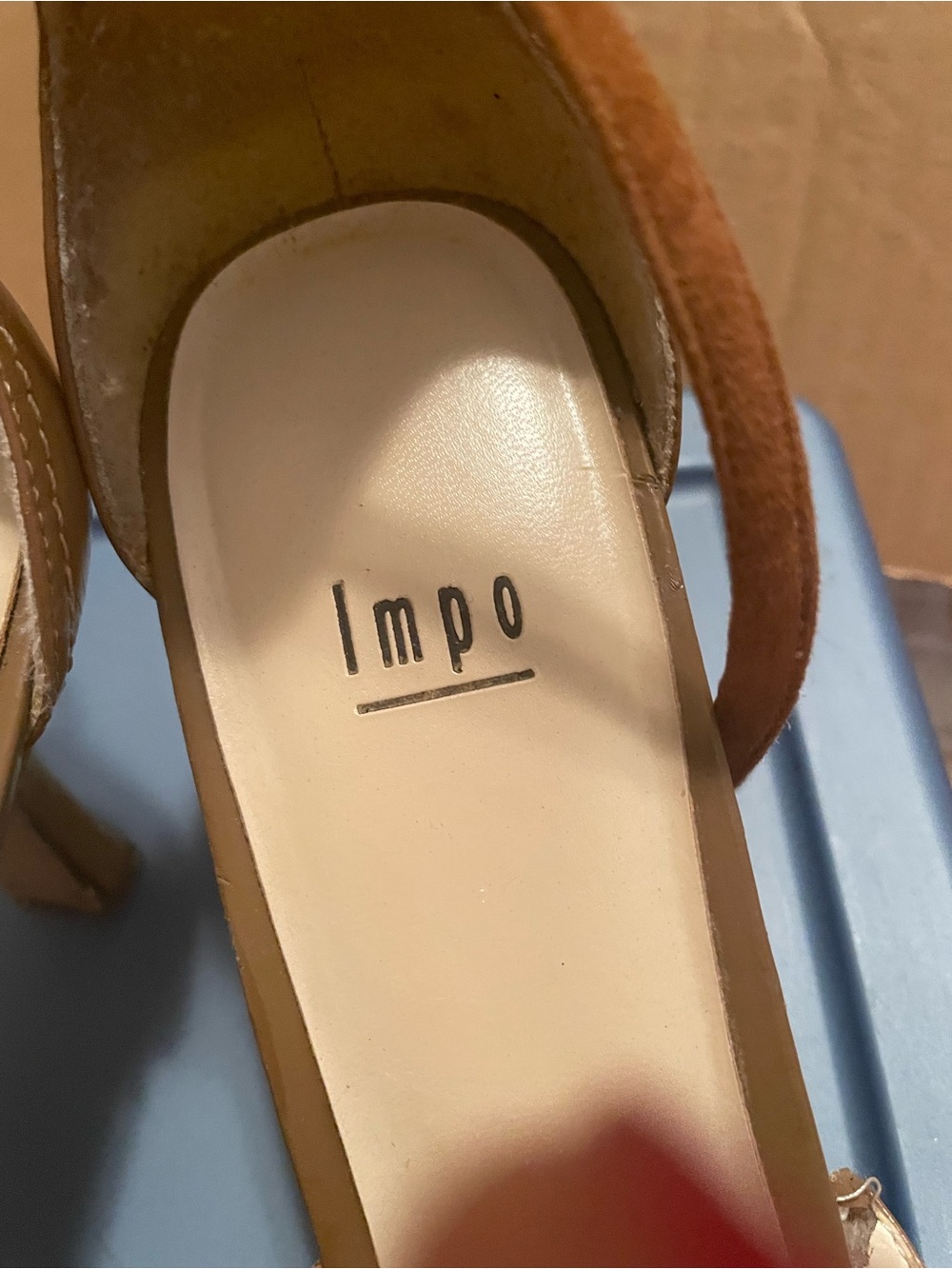 Impo Brown Suede Slingback Heels
